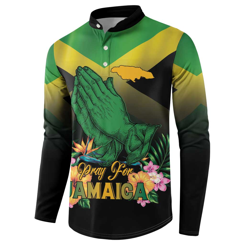 Personalized Pray For Jamaica Button Sweatshirt Jamaica Strong - Wonder Print Shop