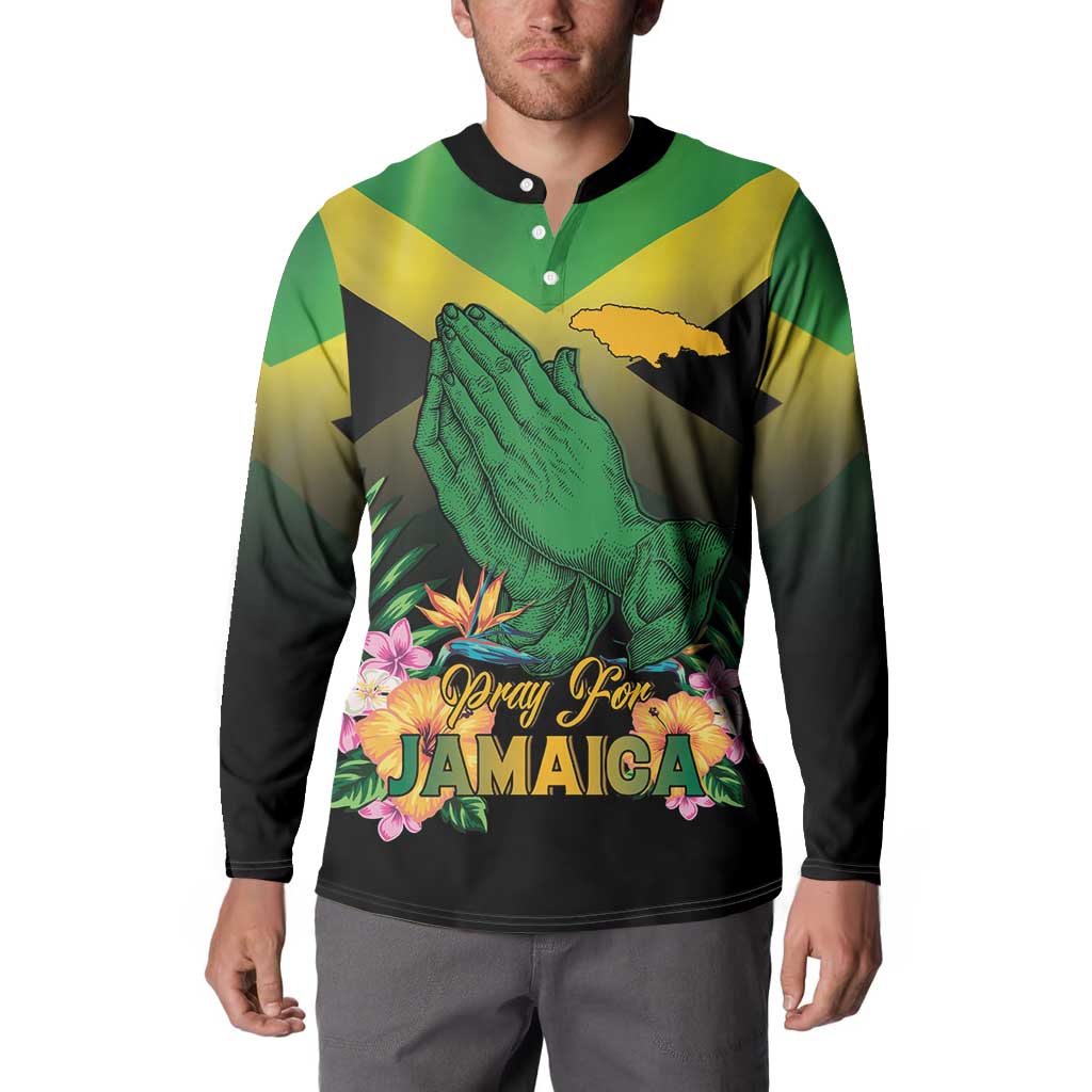 Personalized Pray For Jamaica Button Sweatshirt Jamaica Strong - Wonder Print Shop