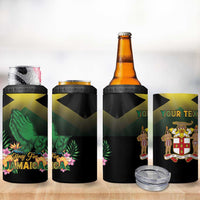Personalized Pray For Jamaica 4 in 1 Can Cooler Tumbler Jamaica Strong - Wonder Print Shop