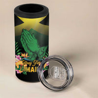 Personalized Pray For Jamaica 4 in 1 Can Cooler Tumbler Jamaica Strong - Wonder Print Shop