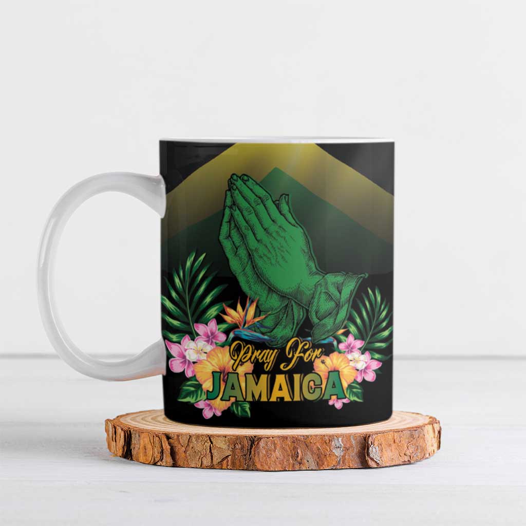 Personalized Pray For Jamaica Ceramic Mug Jamaica Strong - Wonder Print Shop