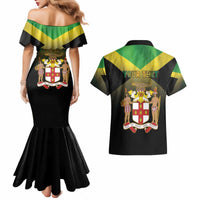 Personalized Pray For Jamaica Couples Matching Mermaid Dress and Hawaiian Shirt Jamaica Strong - Wonder Print Shop