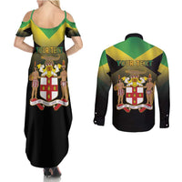 Personalized Pray For Jamaica Couples Matching Summer Maxi Dress and Long Sleeve Button Shirt Jamaica Strong - Wonder Print Shop