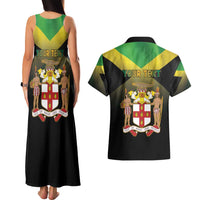 Personalized Pray For Jamaica Couples Matching Tank Maxi Dress and Hawaiian Shirt Jamaica Strong - Wonder Print Shop