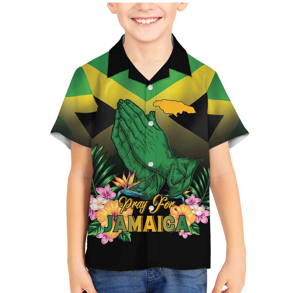 Personalized Pray For Jamaica Family Matching Mermaid Dress and Hawaiian Shirt Jamaica Strong - Wonder Print Shop