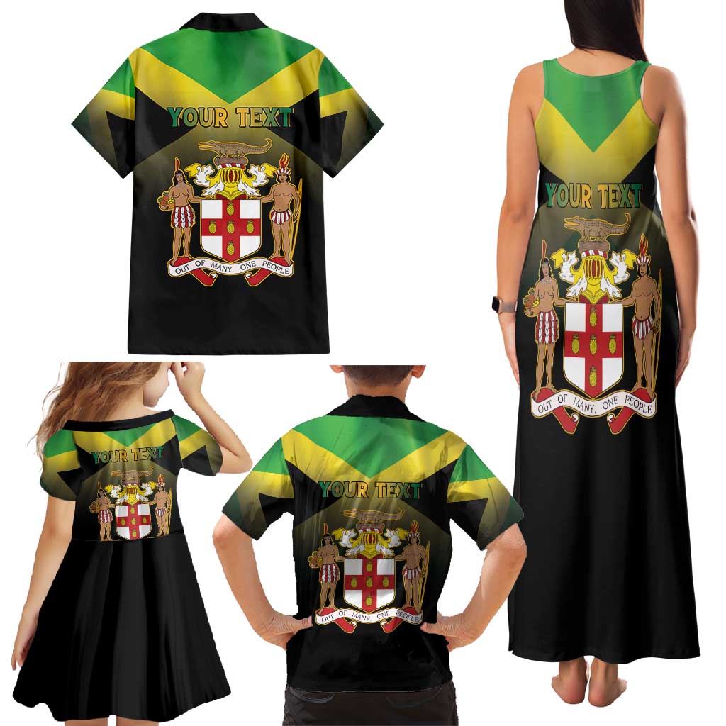 Personalized Pray For Jamaica Family Matching Tank Maxi Dress and Hawaiian Shirt Jamaica Strong - Wonder Print Shop