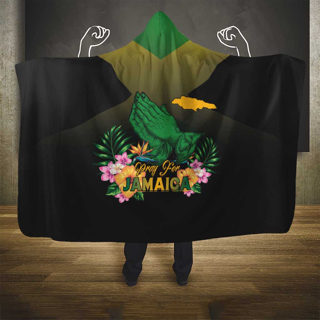 Pray For Jamaica Hooded Blanket Jamaica Strong - Wonder Print Shop
