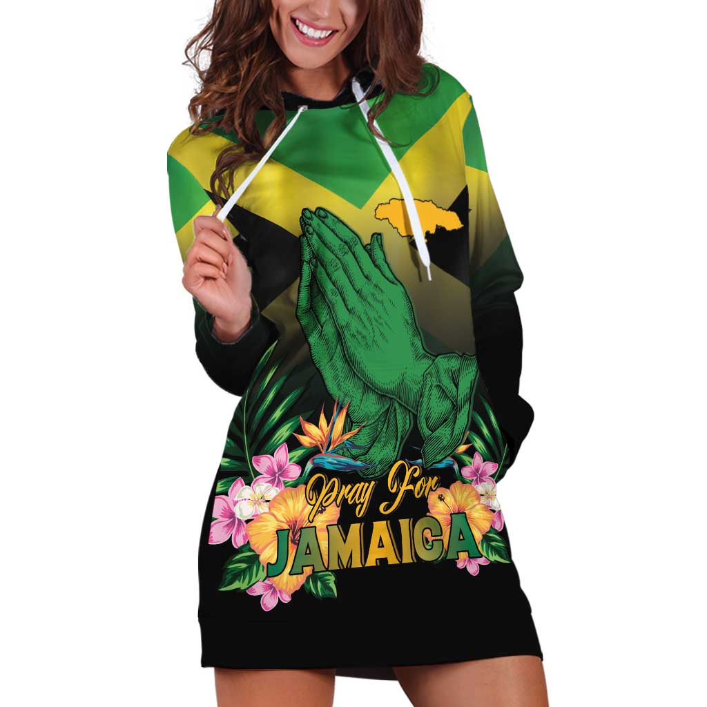 Personalized Pray For Jamaica Hoodie Dress Jamaica Strong - Wonder Print Shop