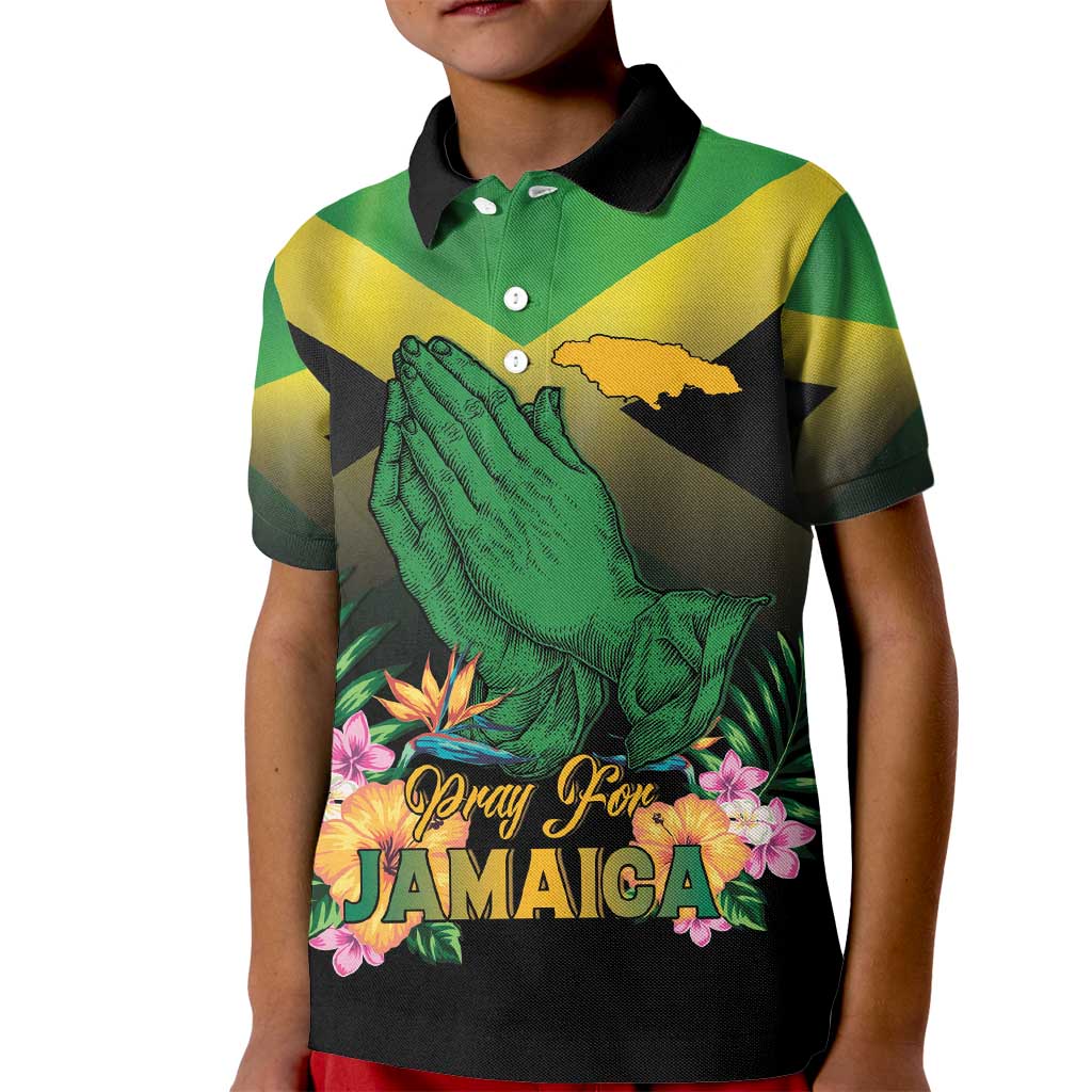 Personalized Pray For Jamaica Kid Polo Shirt Jamaica Strong - Wonder Print Shop