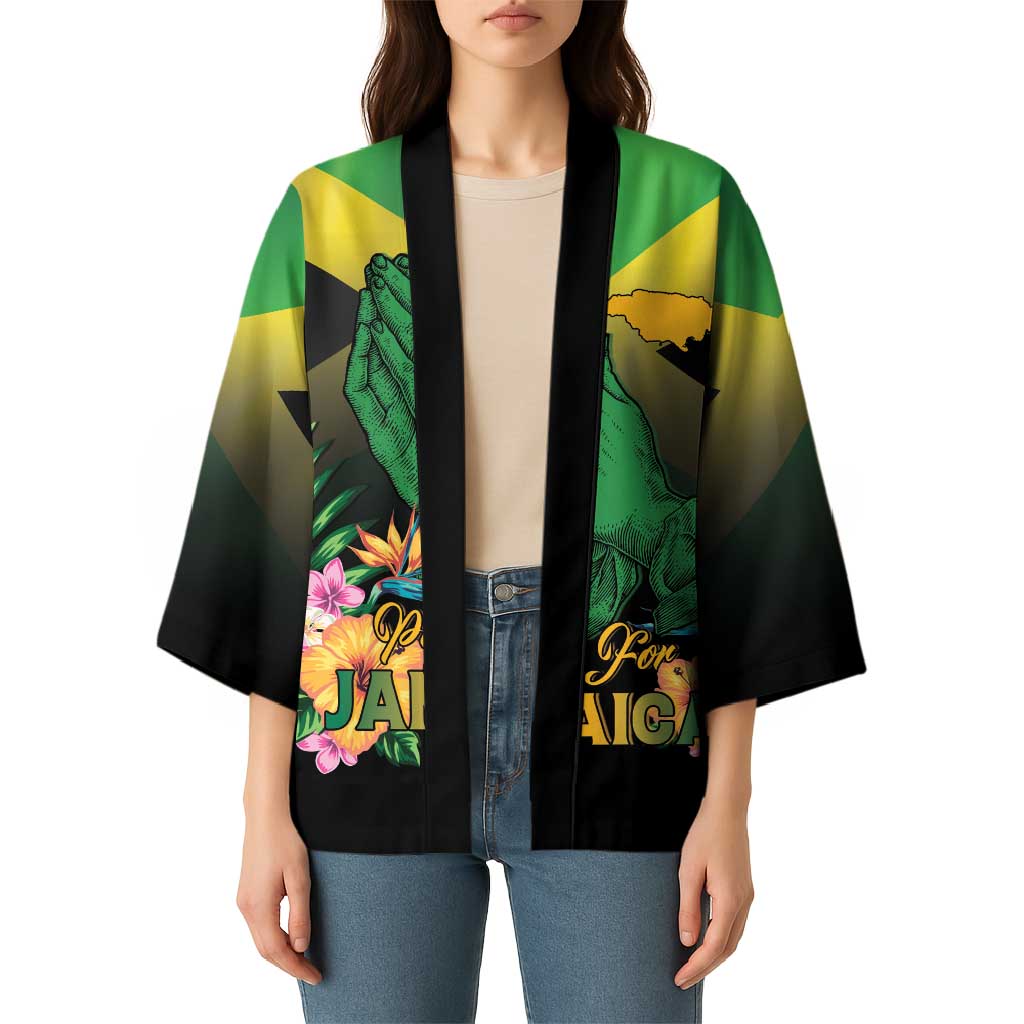Personalized Pray For Jamaica Kimono Jamaica Strong - Wonder Print Shop