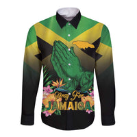 Personalized Pray For Jamaica Long Sleeve Button Shirt Jamaica Strong - Wonder Print Shop