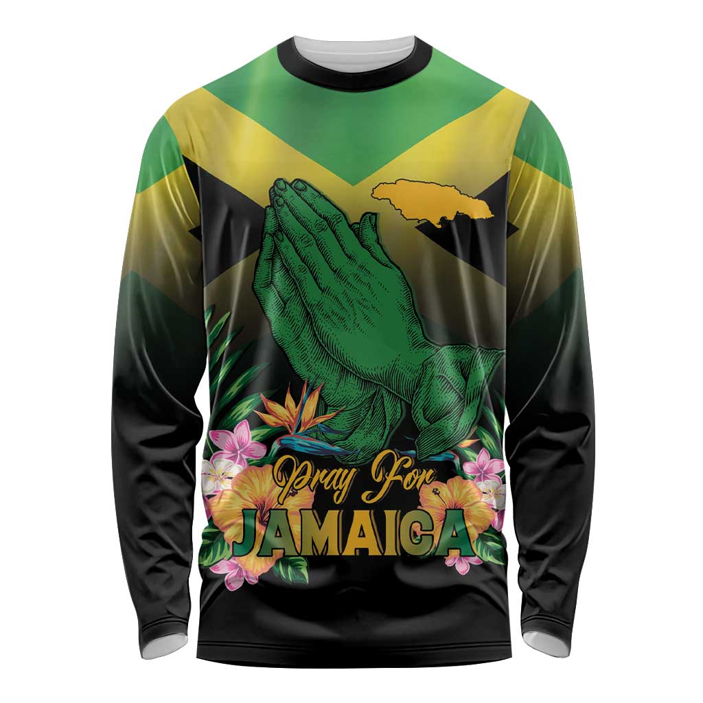 Personalized Pray For Jamaica Long Sleeve Shirt Jamaica Strong - Wonder Print Shop