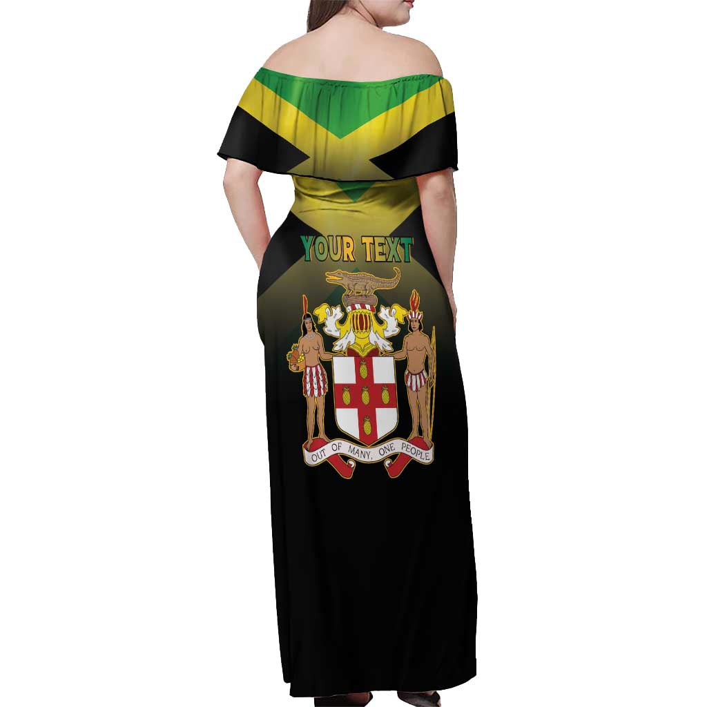 Personalized Pray For Jamaica Off Shoulder Maxi Dress Jamaica Strong - Wonder Print Shop