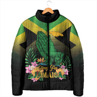 Personalized Pray For Jamaica Padded Jacket Jamaica Strong - Wonder Print Shop