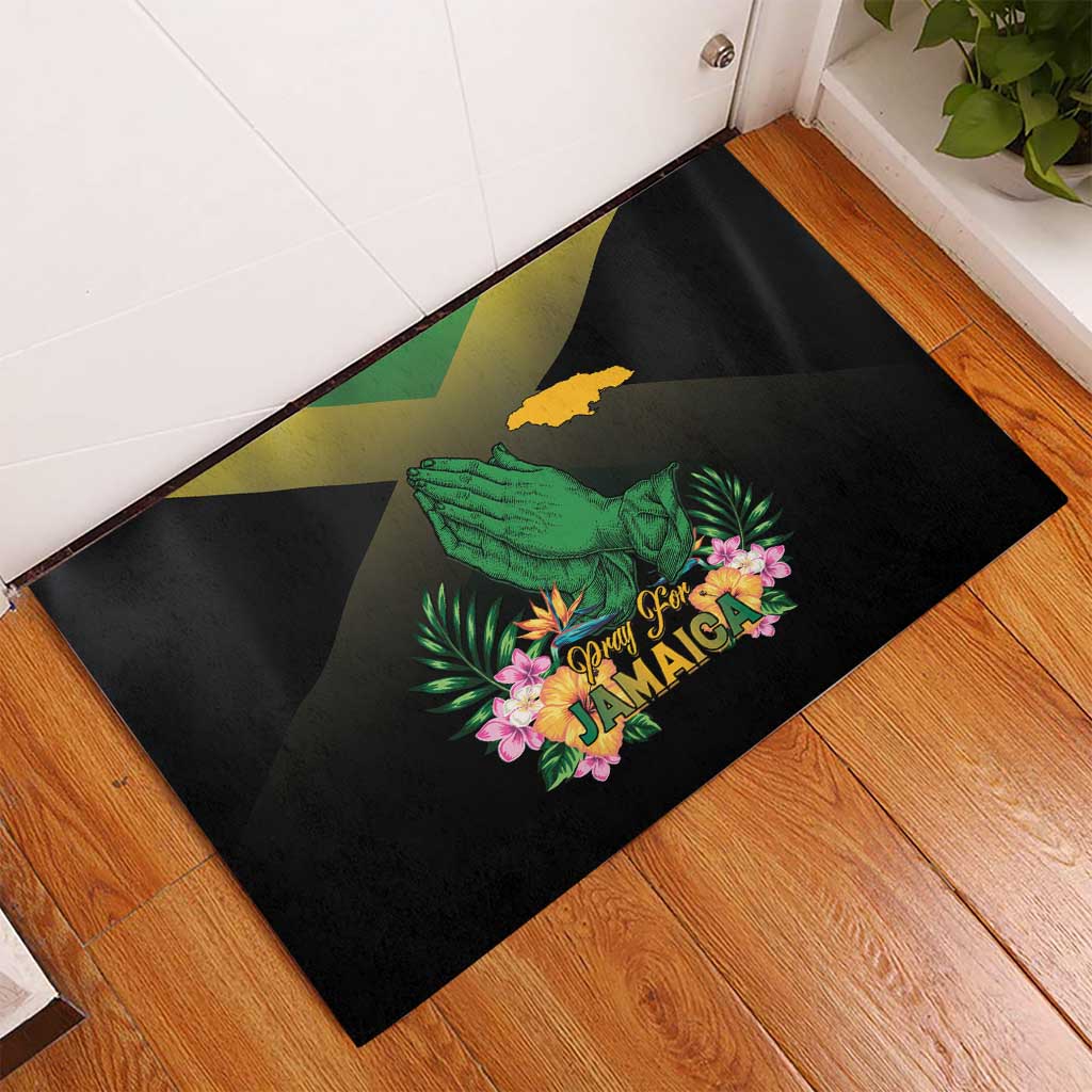Pray For Jamaica Rubber Doormat Jamaica Strong - Wonder Print Shop