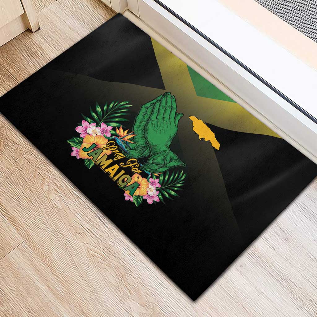 Pray For Jamaica Rubber Doormat Jamaica Strong - Wonder Print Shop