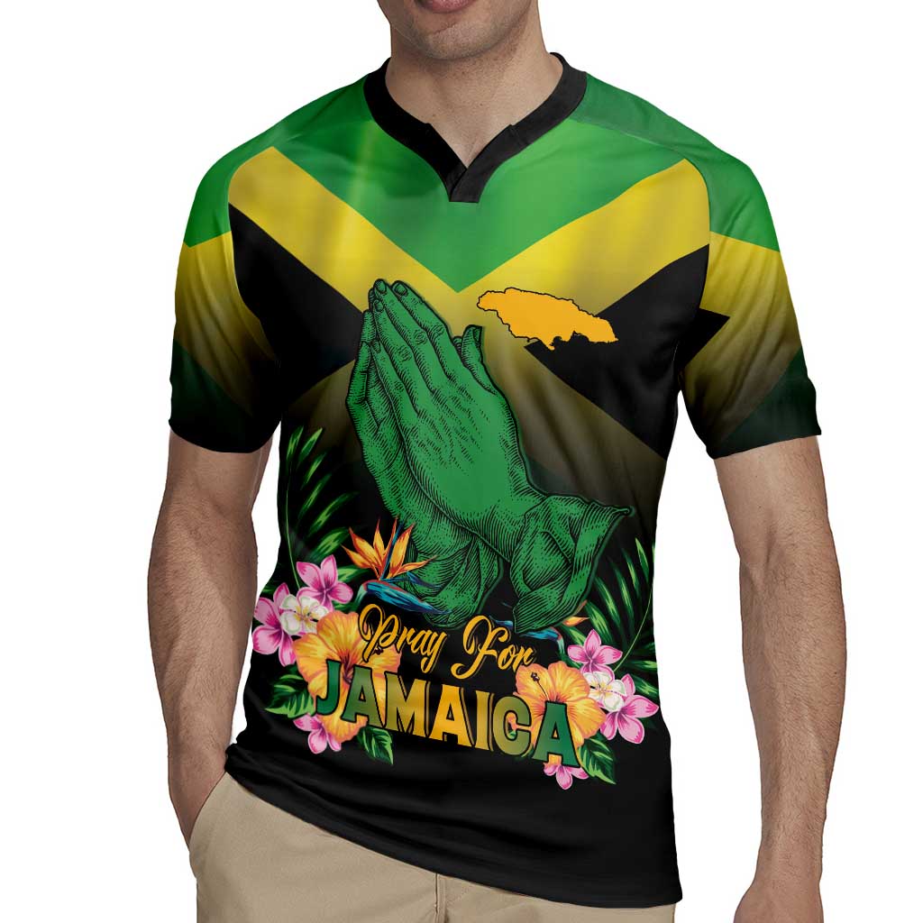 Personalized Pray For Jamaica Rugby Jersey Jamaica Strong - Wonder Print Shop