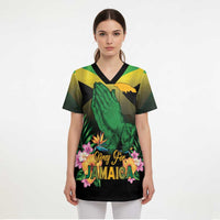 Personalized Pray For Jamaica Scrub Top Jamaica Strong - Wonder Print Shop