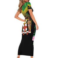 Personalized Pray For Jamaica Short Sleeve Bodycon Dress Jamaica Strong - Wonder Print Shop