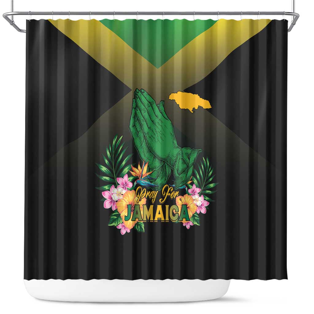 Pray For Jamaica Shower Curtain Jamaica Strong - Wonder Print Shop