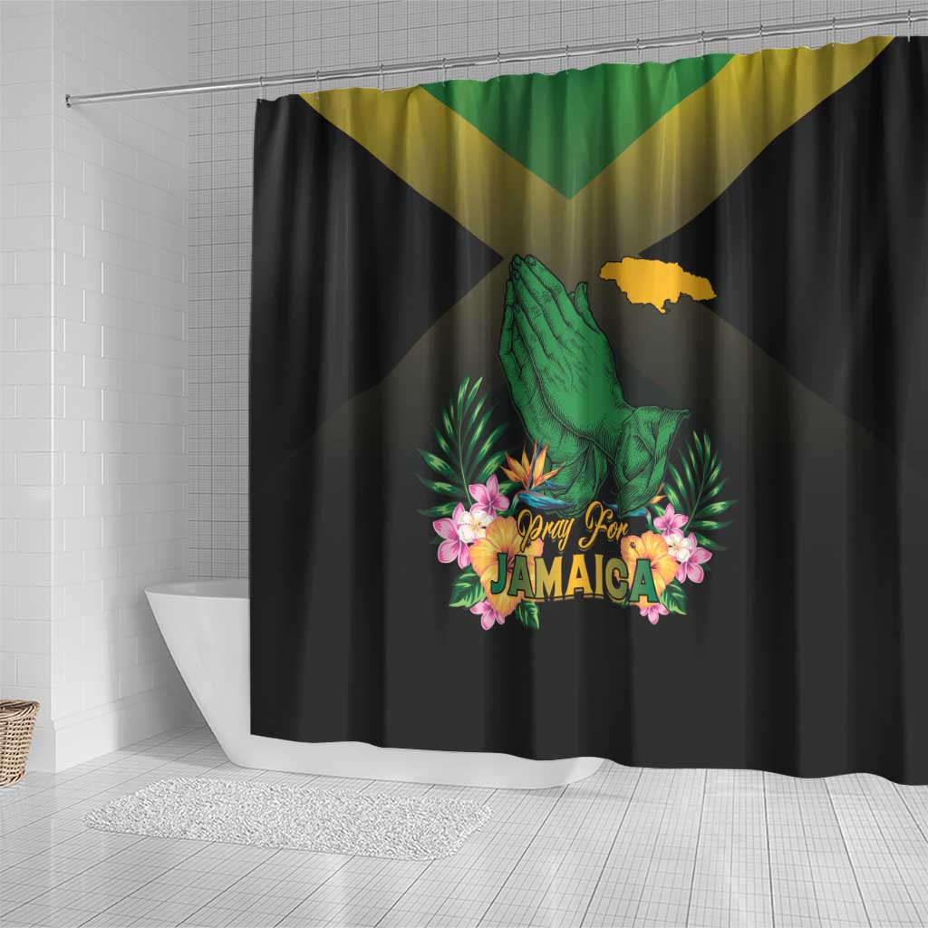 Pray For Jamaica Shower Curtain Jamaica Strong - Wonder Print Shop