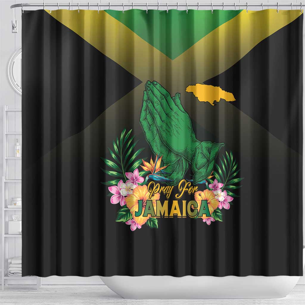 Pray For Jamaica Shower Curtain Jamaica Strong - Wonder Print Shop