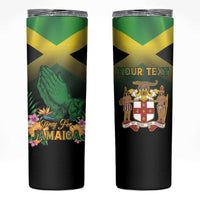 Personalized Pray For Jamaica Skinny Tumbler Jamaica Strong - Wonder Print Shop