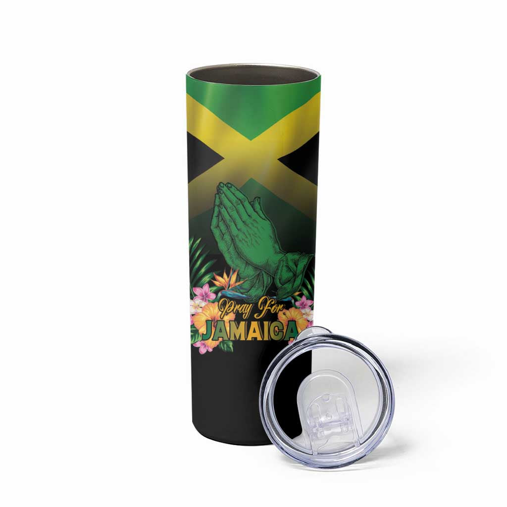 Personalized Pray For Jamaica Skinny Tumbler Jamaica Strong - Wonder Print Shop
