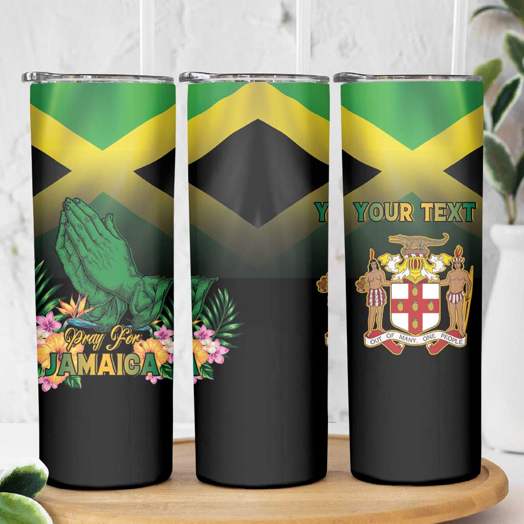 Personalized Pray For Jamaica Skinny Tumbler Jamaica Strong - Wonder Print Shop