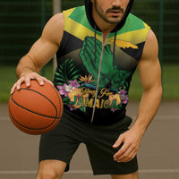 Personalized Pray For Jamaica Sleeveless Zip Hoodie Jamaica Strong - Wonder Print Shop