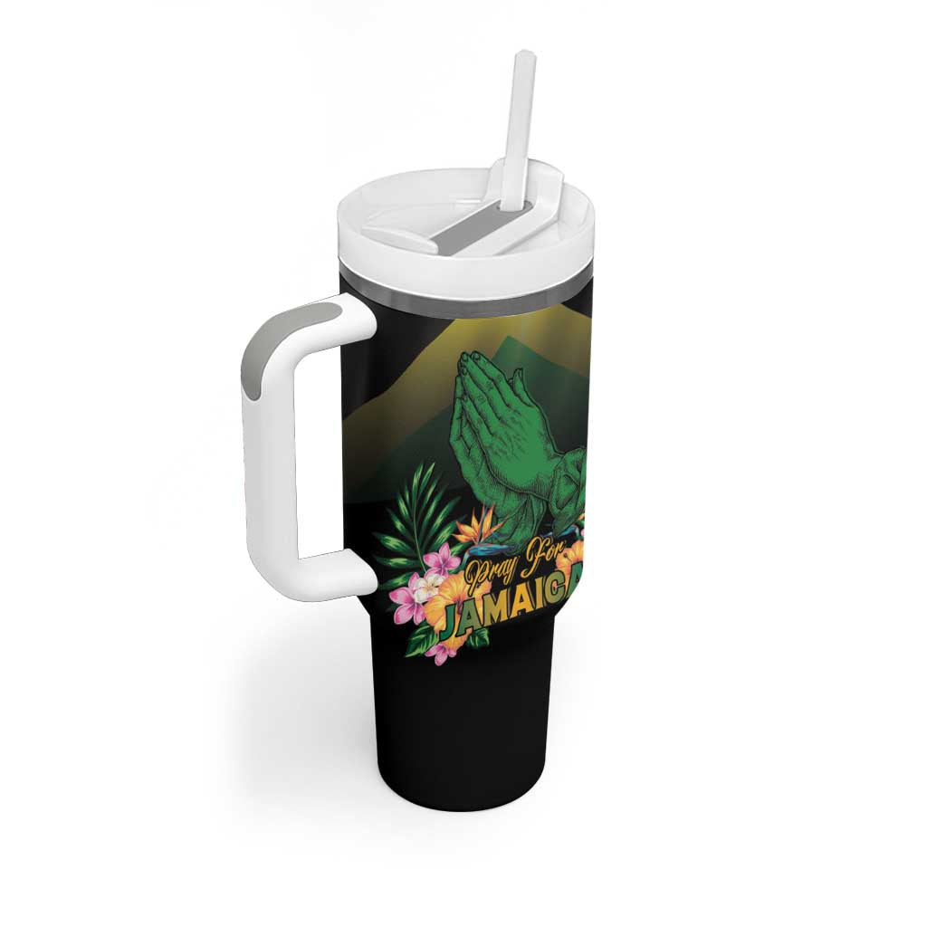 Personalized Pray For Jamaica Tumbler With Handle Jamaica Strong - Wonder Print Shop
