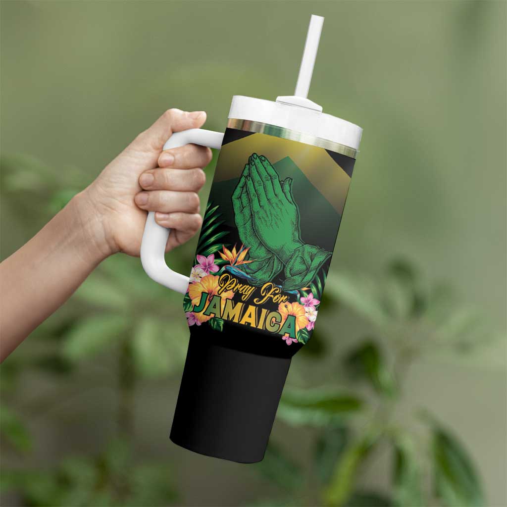 Personalized Pray For Jamaica Tumbler With Handle Jamaica Strong - Wonder Print Shop