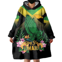 Personalized Pray For Jamaica Wearable Blanket Hoodie Jamaica Strong - Wonder Print Shop