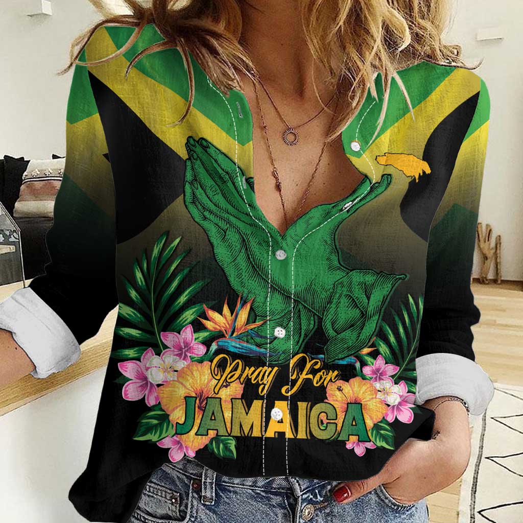Personalized Pray For Jamaica Women Casual Shirt Jamaica Strong - Wonder Print Shop