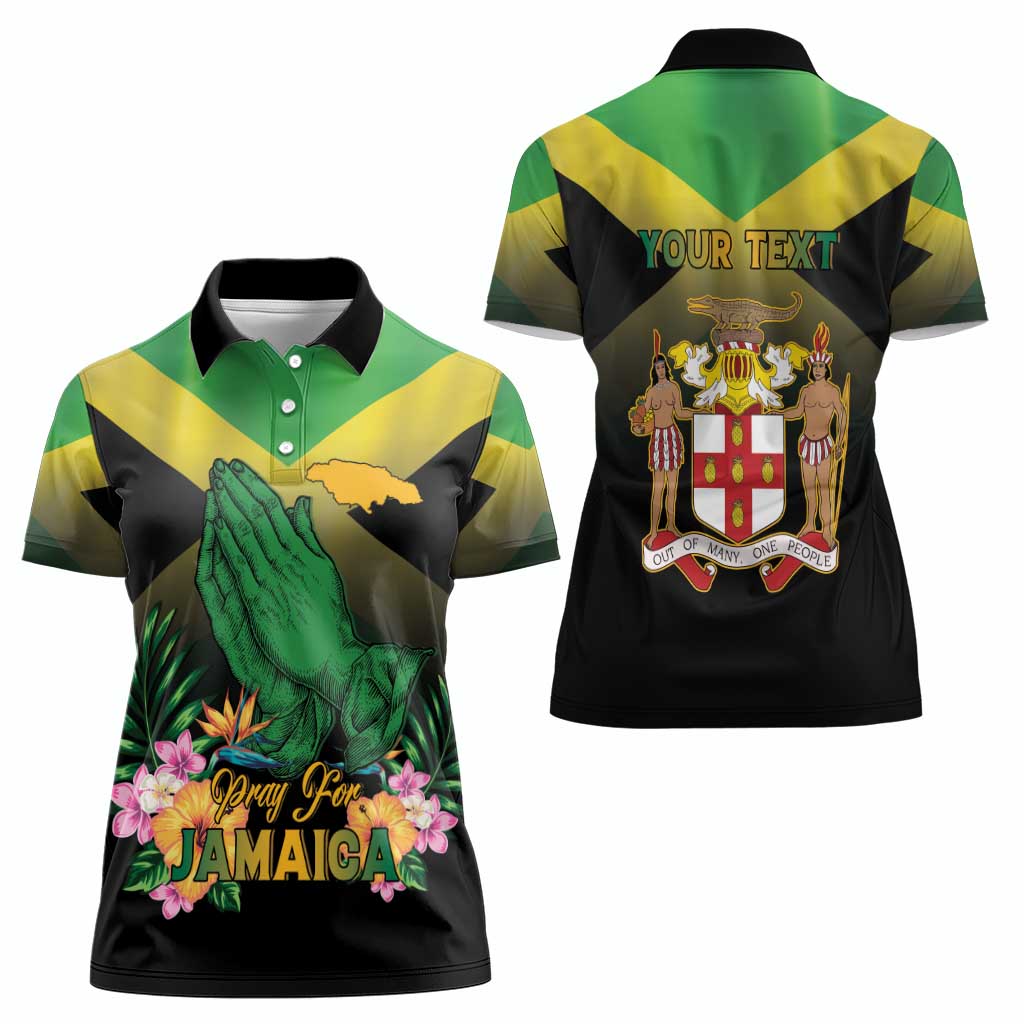 Personalized Pray For Jamaica Women Polo Shirt Jamaica Strong - Wonder Print Shop