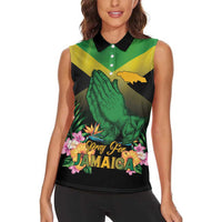 Personalized Pray For Jamaica Women Sleeveless Polo Shirt Jamaica Strong - Wonder Print Shop