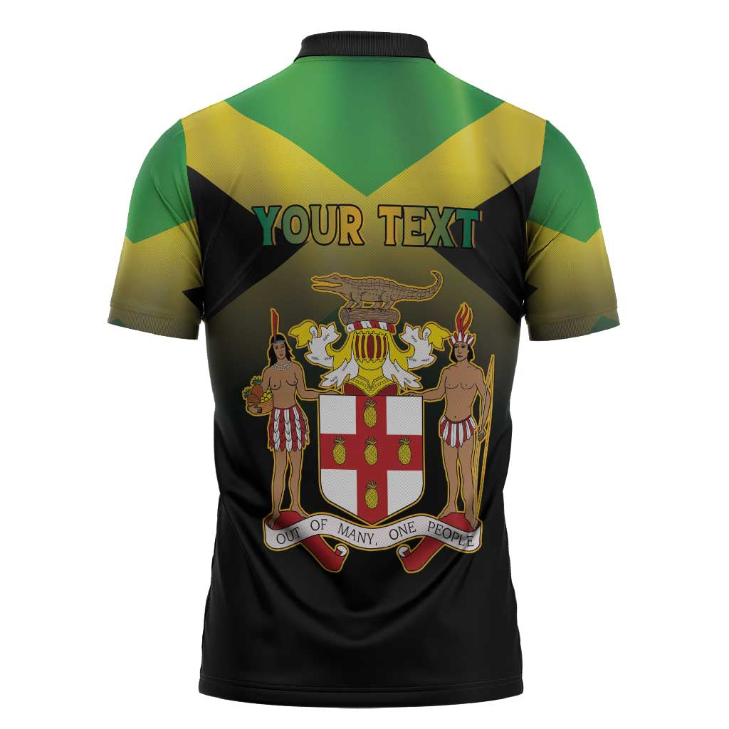 Personalized Pray For Jamaica Zipper Polo Shirt Jamaica Strong - Wonder Print Shop