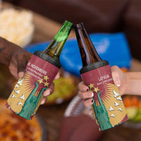 Latvia Independence Day 4 in 1 Can Cooler Tumbler Latvija with Freedom Monument