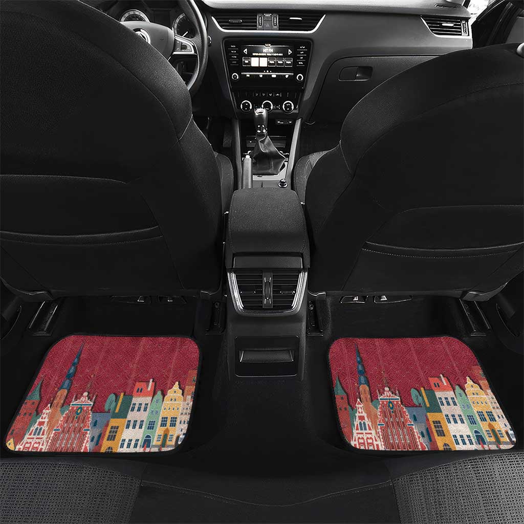 Latvia Independence Day Car Mats Latvija with Freedom Monument