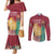 Latvia Independence Day Couples Matching Mermaid Dress and Long Sleeve Button Shirt Latvija with Freedom Monument