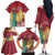 Latvia Independence Day Family Matching Off The Shoulder Long Sleeve Dress and Hawaiian Shirt Latvija with Freedom Monument