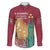 Latvia Independence Day Family Matching Off Shoulder Maxi Dress and Hawaiian Shirt Latvija with Freedom Monument