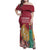 Latvia Independence Day Family Matching Off Shoulder Maxi Dress and Hawaiian Shirt Latvija with Freedom Monument