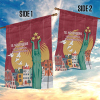Latvia Independence Day Garden Flag Latvija with Freedom Monument