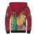 Latvia Independence Day Sherpa Hoodie Latvija with Freedom Monument