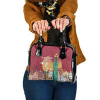 Latvia Independence Day Shoulder Handbag Latvija with Freedom Monument