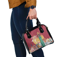 Latvia Independence Day Shoulder Handbag Latvija with Freedom Monument