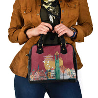 Latvia Independence Day Shoulder Handbag Latvija with Freedom Monument