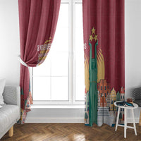 Latvia Independence Day Window Curtain Latvija with Freedom Monument