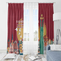 Latvia Independence Day Window Curtain Latvija with Freedom Monument